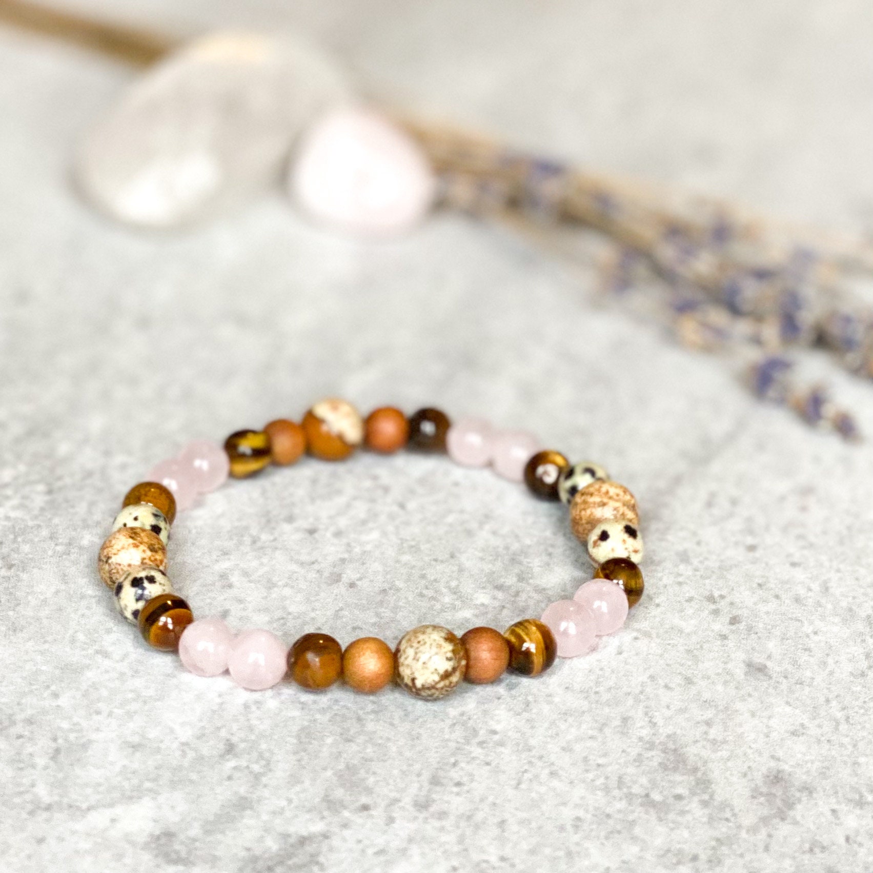 Rose Quartz Tiger's Eye Bracelet 