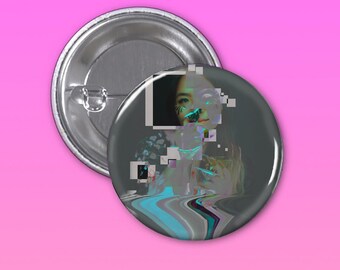 Papillon Pinback Button 1 1/4 Inch, Backpack Pin, Backpack Button