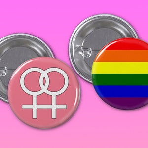 Gay LGBT Pride 1 1/4 Inch Pinback Button, Tumblr Pin, Backpack Button