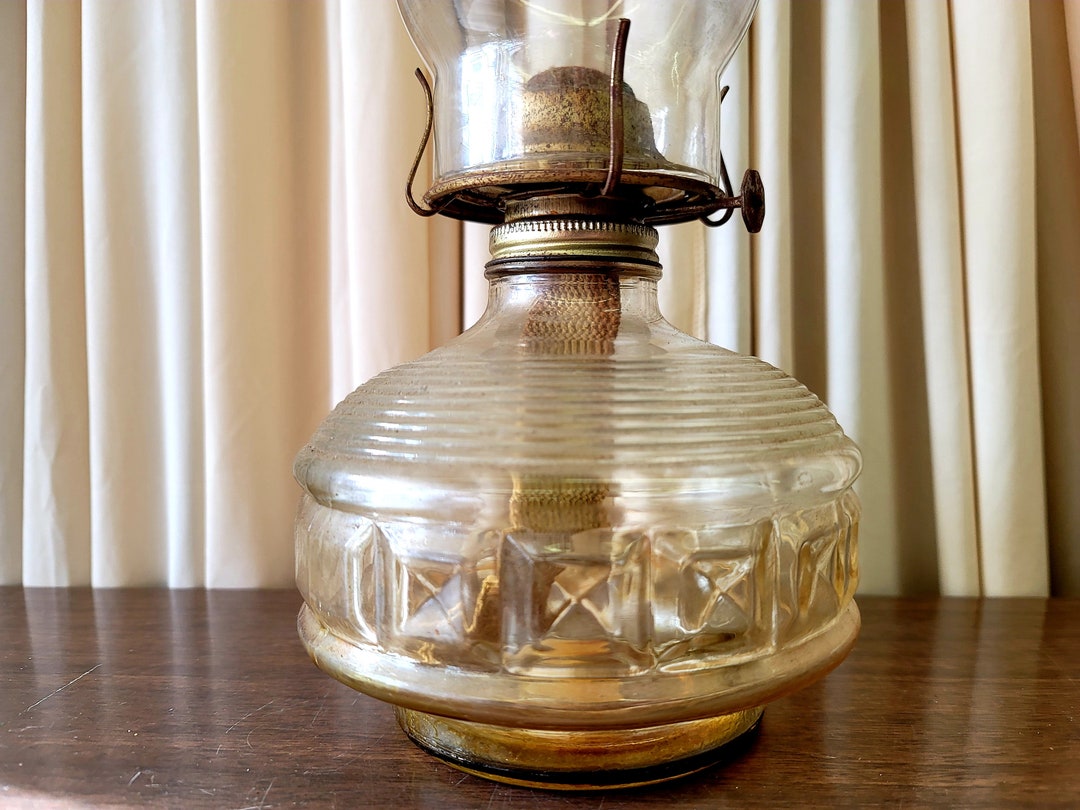 Vintage Eagle Oil Lamp Etsy