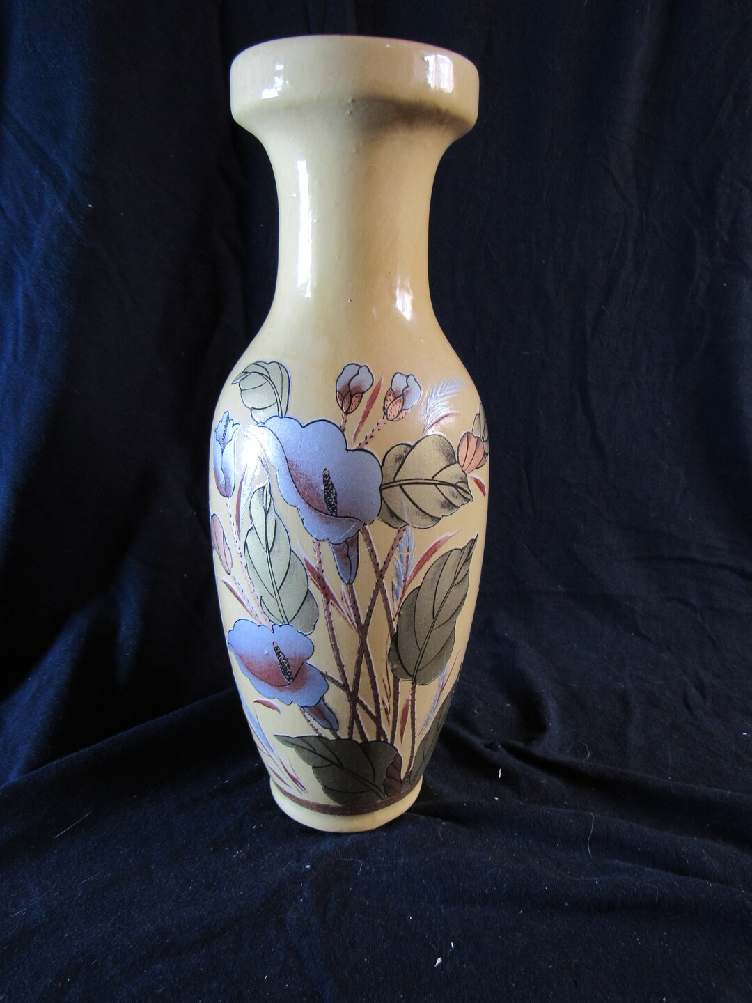 Oriental/chinese Vase Flower Desong Made in China Large Etsy