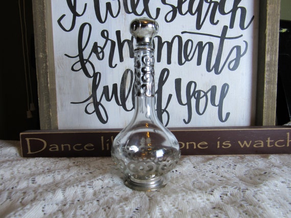 Vintage Perfume Bottle, Vanity Bottle Glass With … - image 6