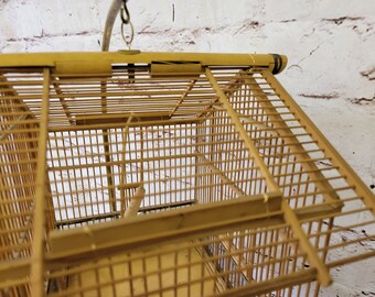真鍮スタンド付きヴィンテージ籐製鳥かご - Etsy 日本