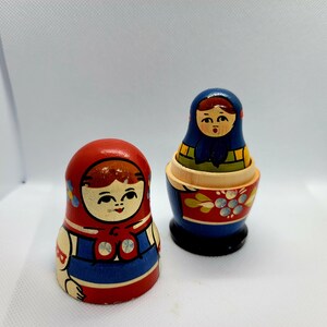Vintage Wooden Nesting Dolls - Etsy