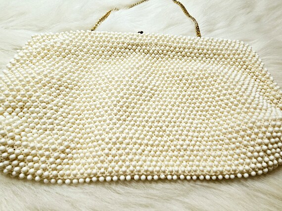 1950s Corde’ Bead Purse, Vintage Handbag Clutch, … - image 7