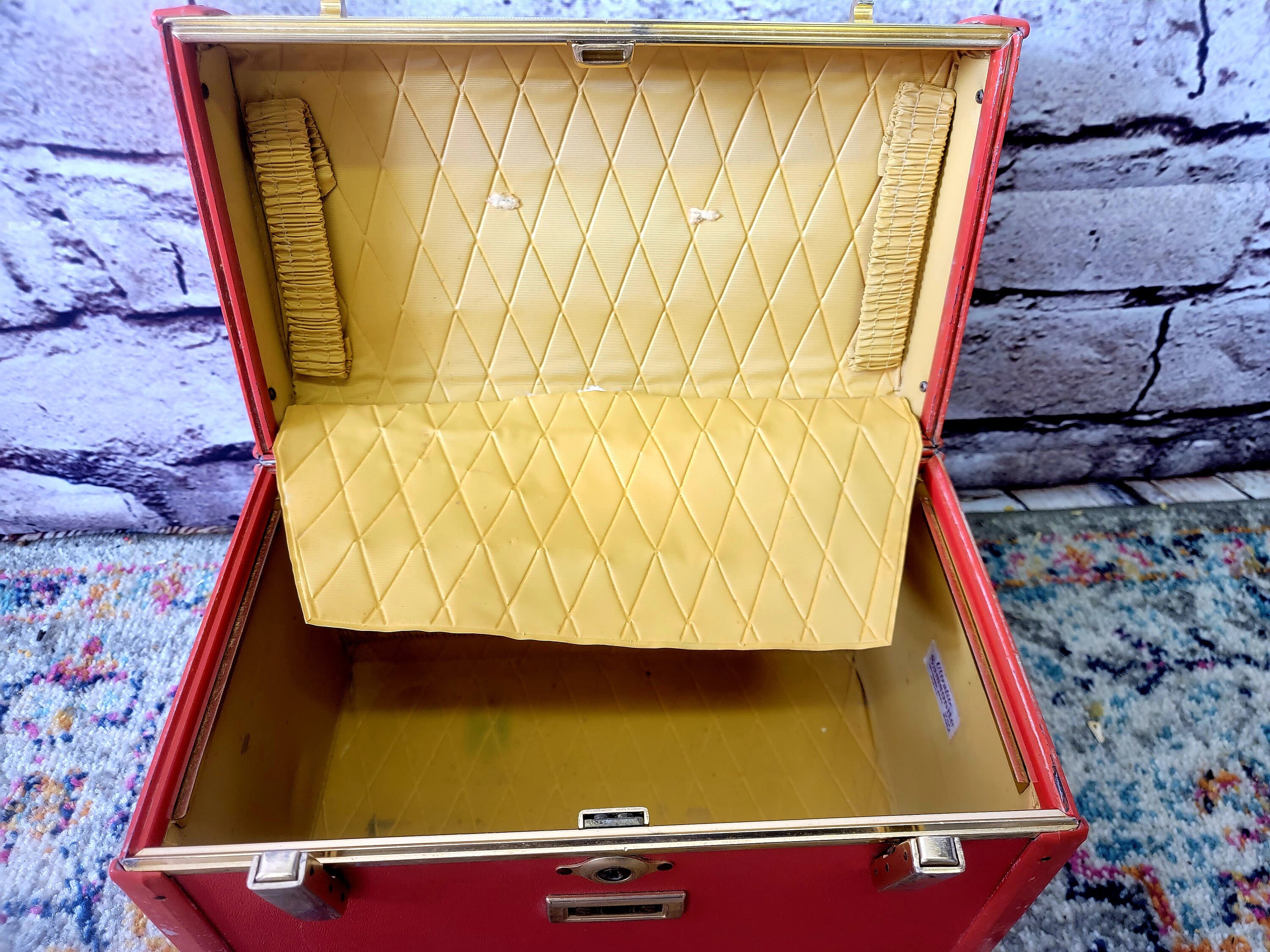 Vintage Samsonite Train Case Ultralite 1950s Orange Style 8012 Etsy