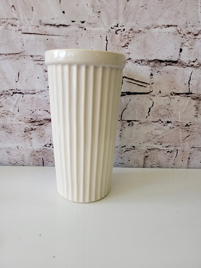 Vintage Mccoy Pottery Umbrella Stand Vase Etsy