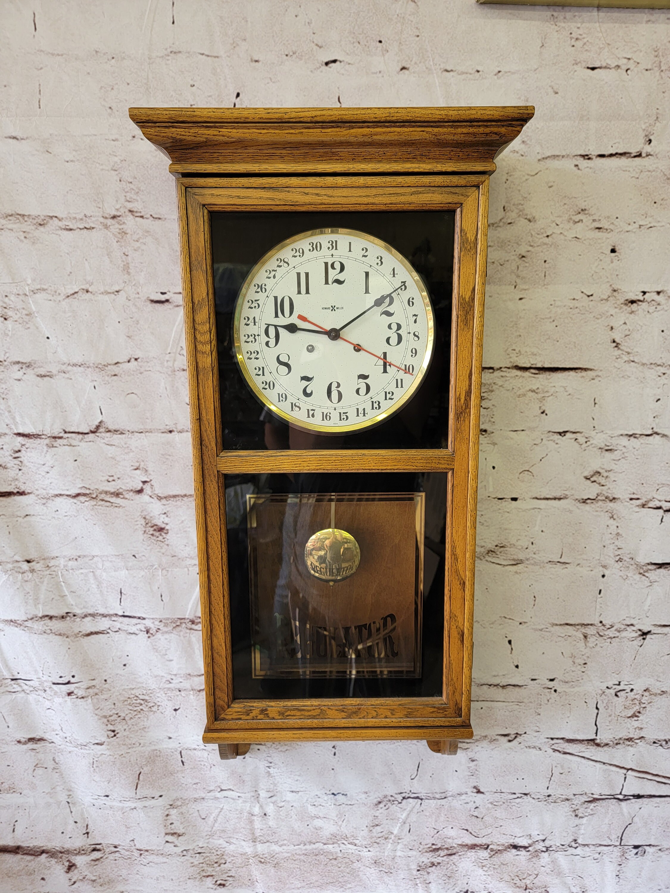 Regulator Howard Miller Sinclair Wall Clock Etsy