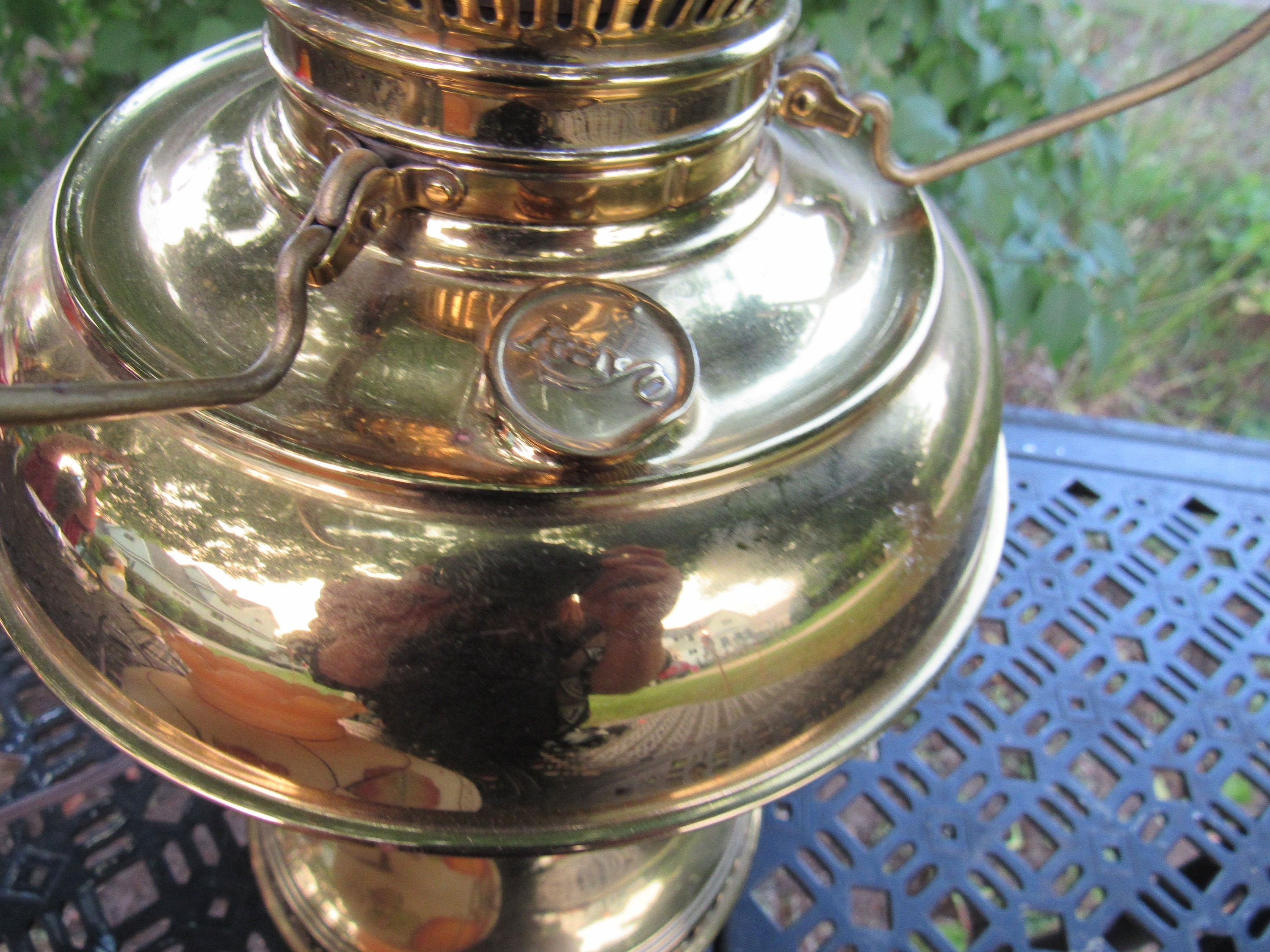 Antique Brass Rayo Oil Lamp Electrified Etsy