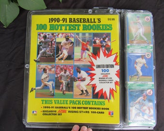 1990-91 Baseball's 100 Hottest Rookies Value Pack Score Rising Star Cards New In Box