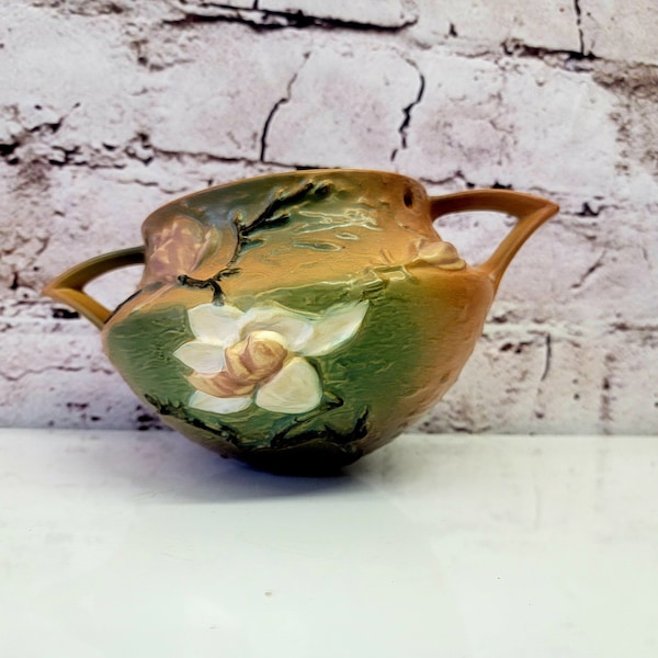 Roseville Pottery Magnolia Hanging Basket Planter