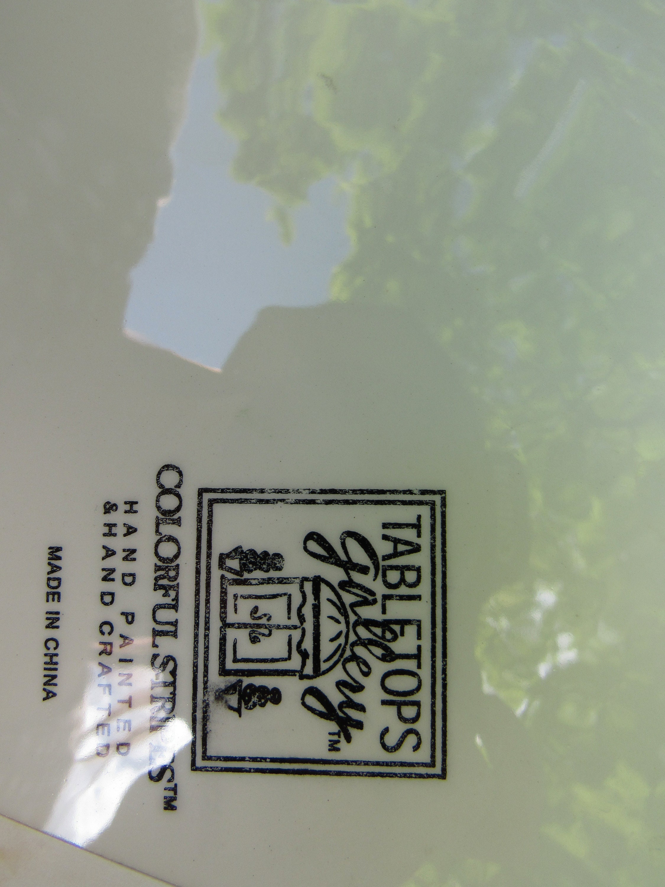 Tabletops Gallery Beverage Dispenser Striped Hand Painted Etsy