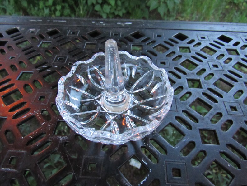 Vintage 24/% RCR Genuine Lead Crystal Ring Holder