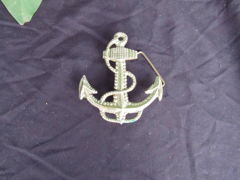 Anchor /& Rope Nautical Belt Buckle Vintage Ship Anchor Solid Brass Beach Naval Nautical Acces