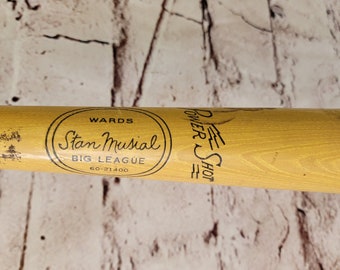 Vintage Baseball Bat, Wards Stan Musial  60-21400 Big League 34" Power Shot, Made in USA