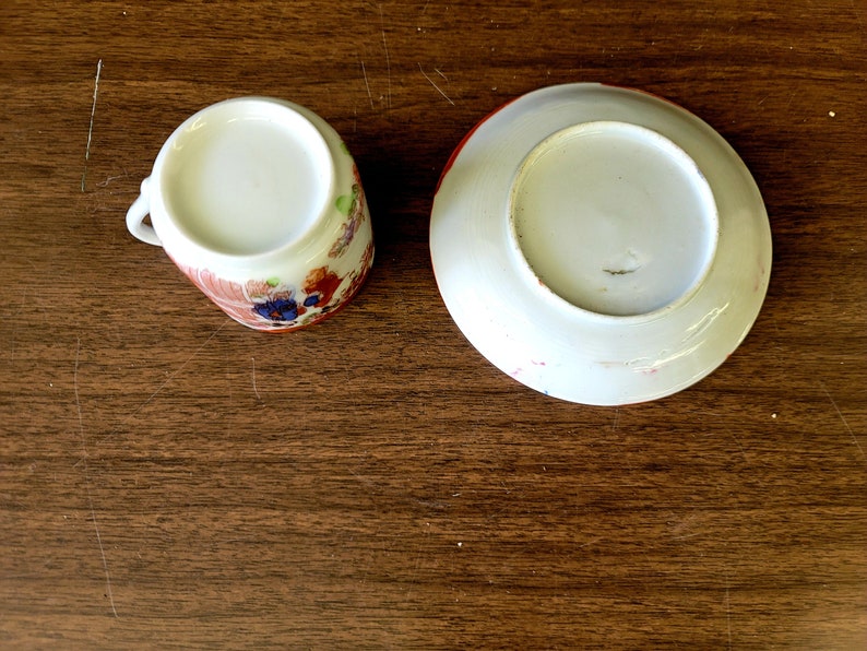 Vintage Japanese Geisha Tea Set Porcelain Hand Painted Teacup Etsy