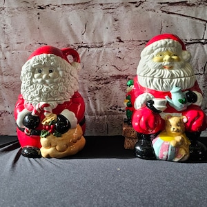 Vintage Santa Claus Cookie Jar Ceramic