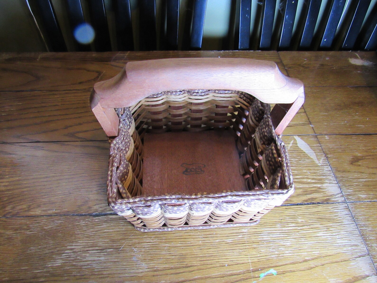 Foxcreek Basket Co Basket W/ Handle Handmade Handled Basket Etsy