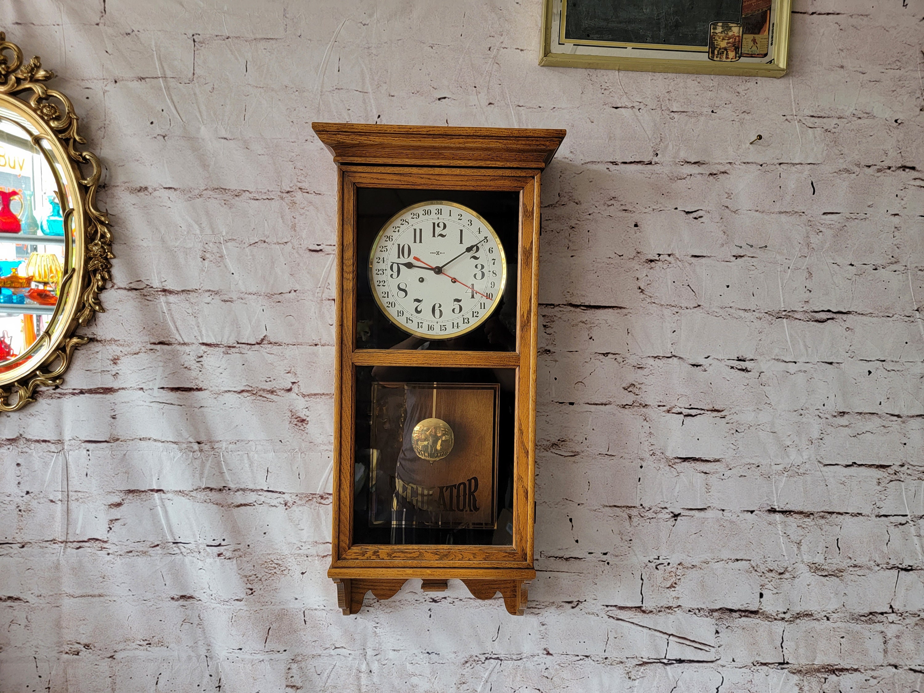 Regulator Howard Miller Sinclair Wall Clock Etsy