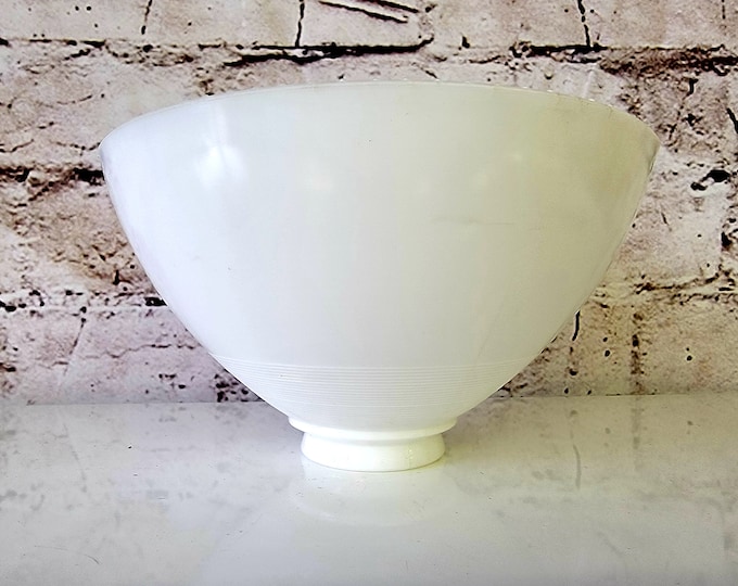 10 Inch I.E.S Opal Glass Reflector Shade, 27/8 Inch Fitter Etsy