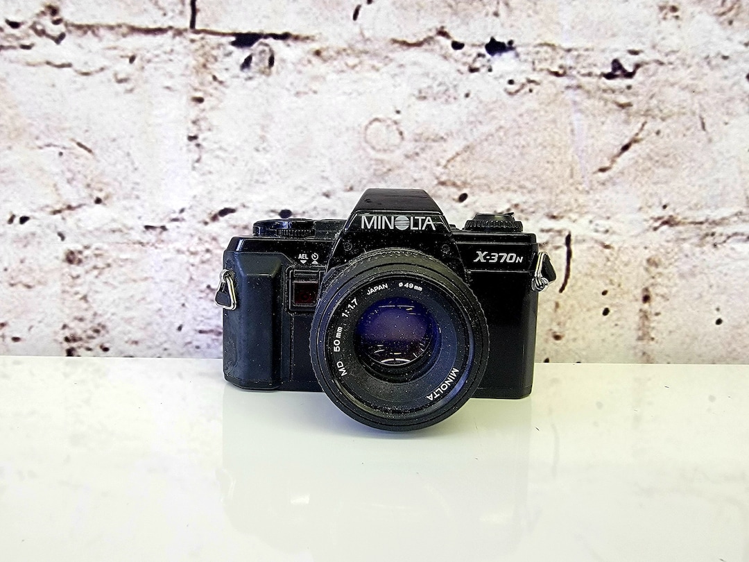 Minolta X370n 35mm Camera 50mm Lens Vintage SLR Camera Etsy