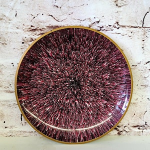 MCM Starburst Charger Plate Wall Decor Made in Japan Mid Century Vintage