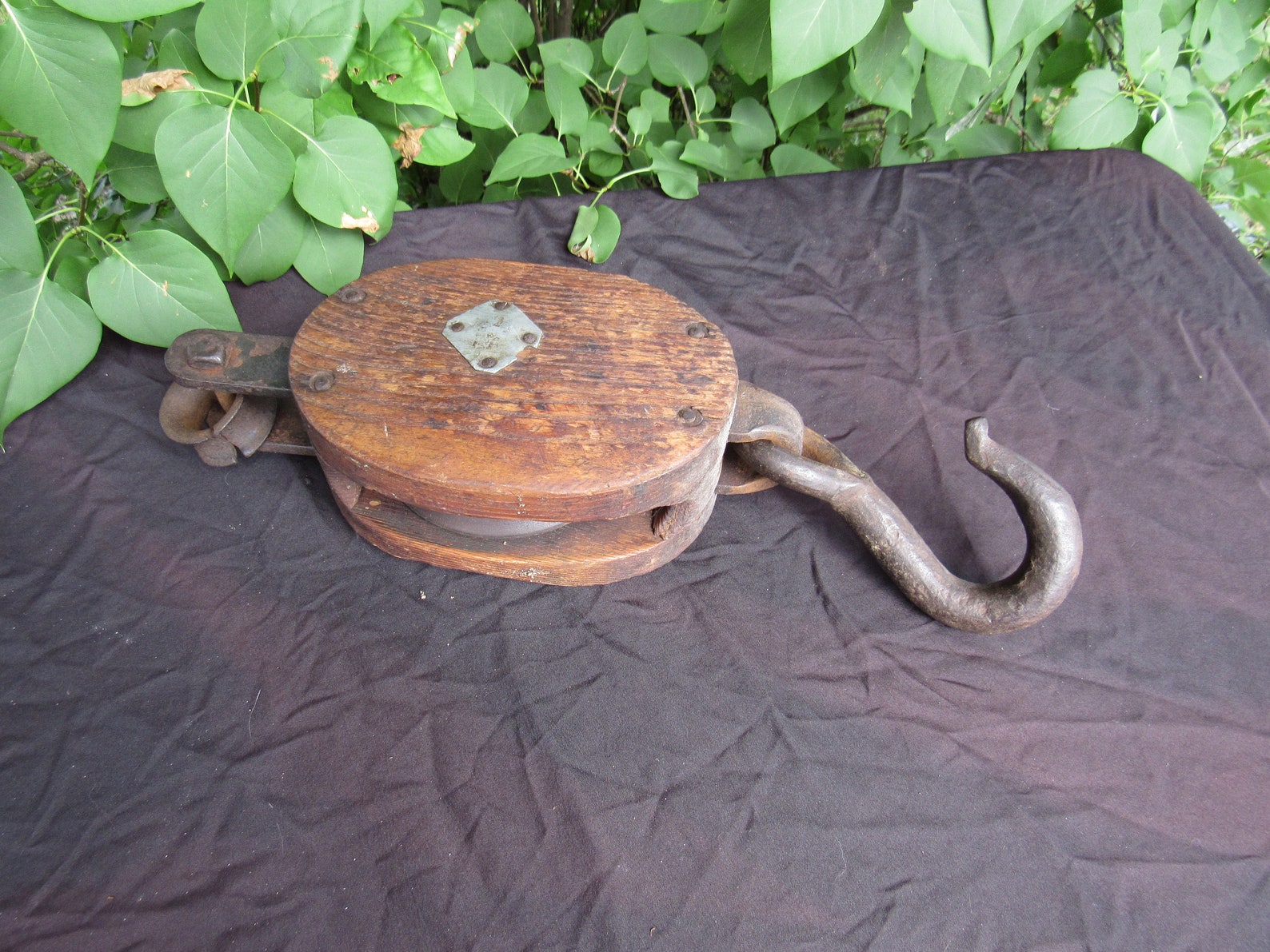 Antique Block and Tackle Pulley Union Hardware Farm House Etsy