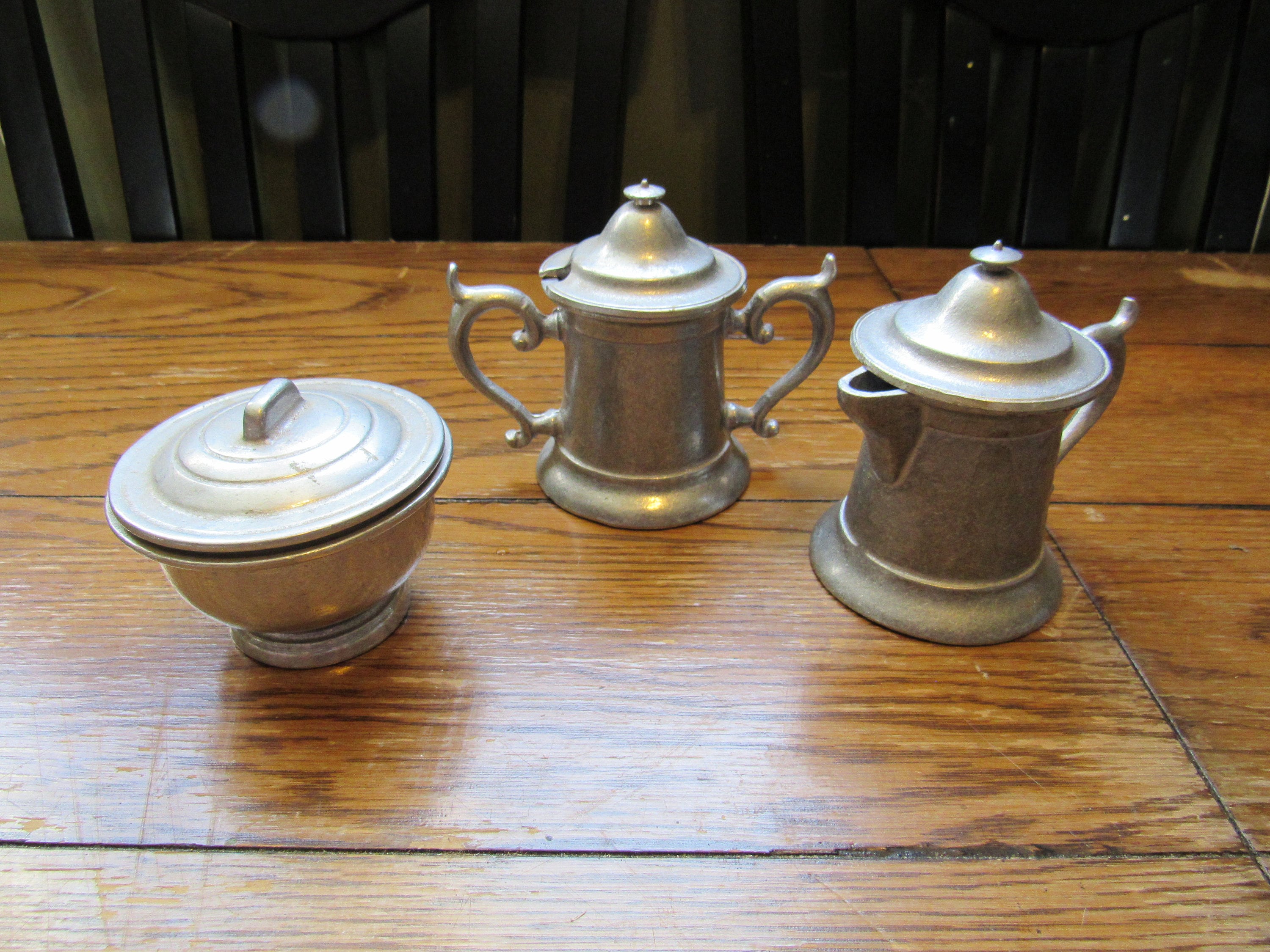 Vintage rwp Pewter Metal Tea Set Made in USA Etsy