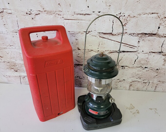 Coleman Adjustable Two Mantle Premium Dual Fuel Lantern With Hard Carry Case Etsy