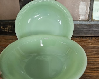 Fire King Jadeite Bowl Vintage Mid Century Kitchen 6"