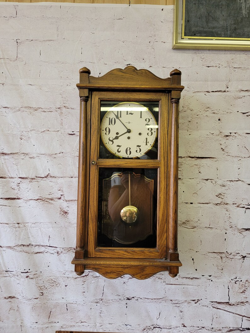 Howard Miller FRANZ HERMLE 341 020A Wall Clock in Cherry Etsy