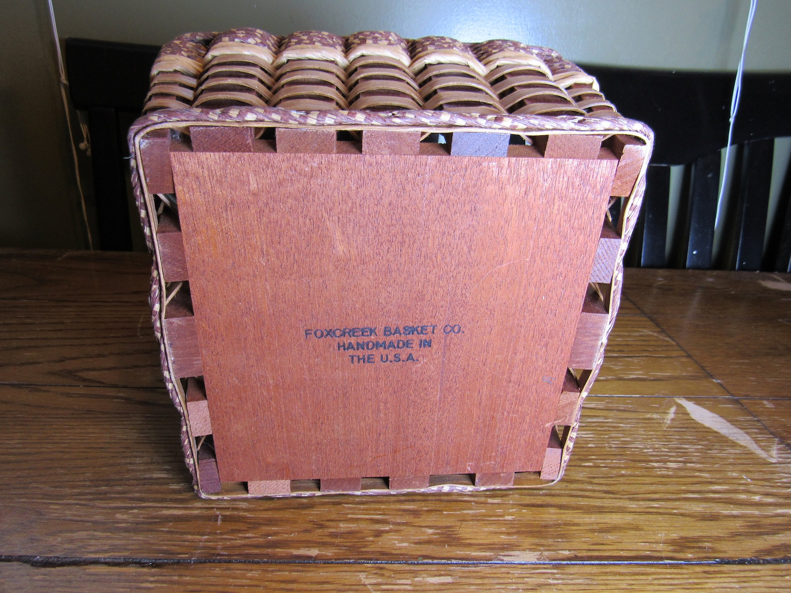 Foxcreek Basket Co Basket W/ Handle Handmade Handled Basket Etsy