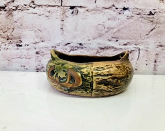 Roseville Pottery Imperial I 1921 Cuenco con mango 71-7
