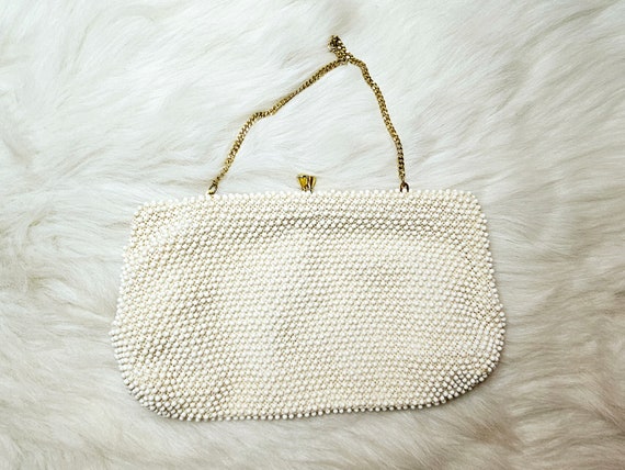 1950s Corde’ Bead Purse, Vintage Handbag Clutch, … - image 9