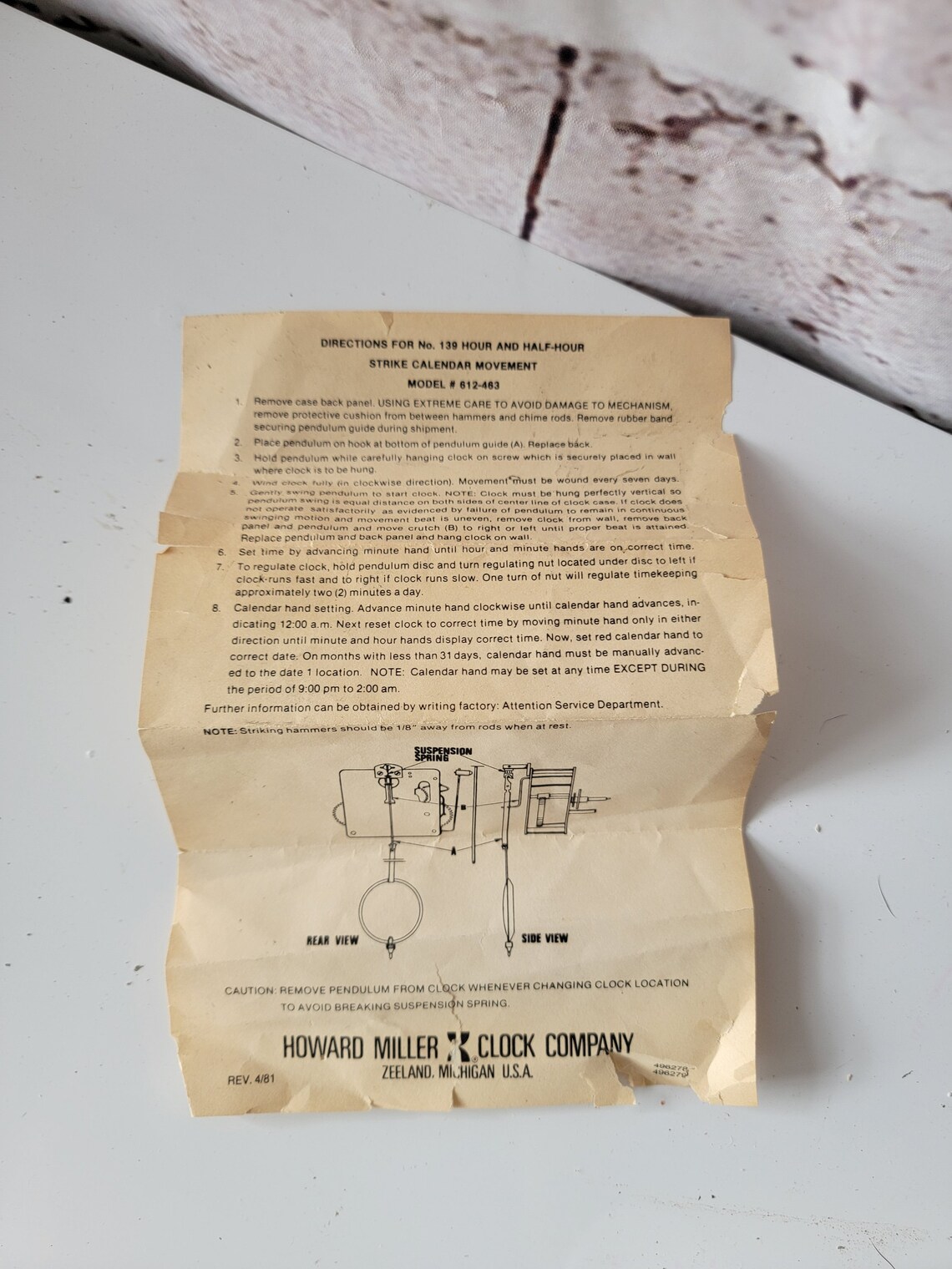 Regulator Howard Miller Sinclair Wall Clock Etsy