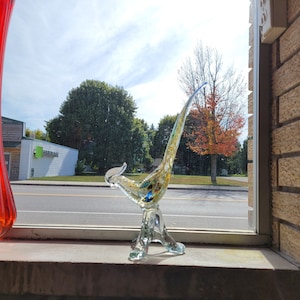 Italian Murano Glass Bird, Home Decor, Vintage Decor, Vintage Art Glass
