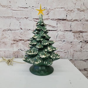 Vintage Ceramic Christmas Tree W Ornaments Vintage Christmas, Mold