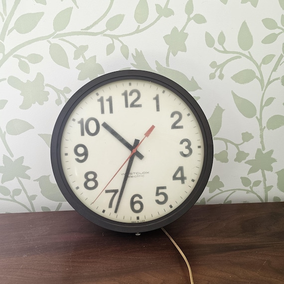Westclox Office, School Wall Clock, Model 26135, Made in USA, 14
