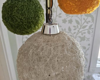 RARE MCM Atomic Tension Pole Lamp w/ 3 Lights – 28” Wide Mid Century Modern Floor to Ceiling Lamp | Sculptural Statement Lighting Spaghetti