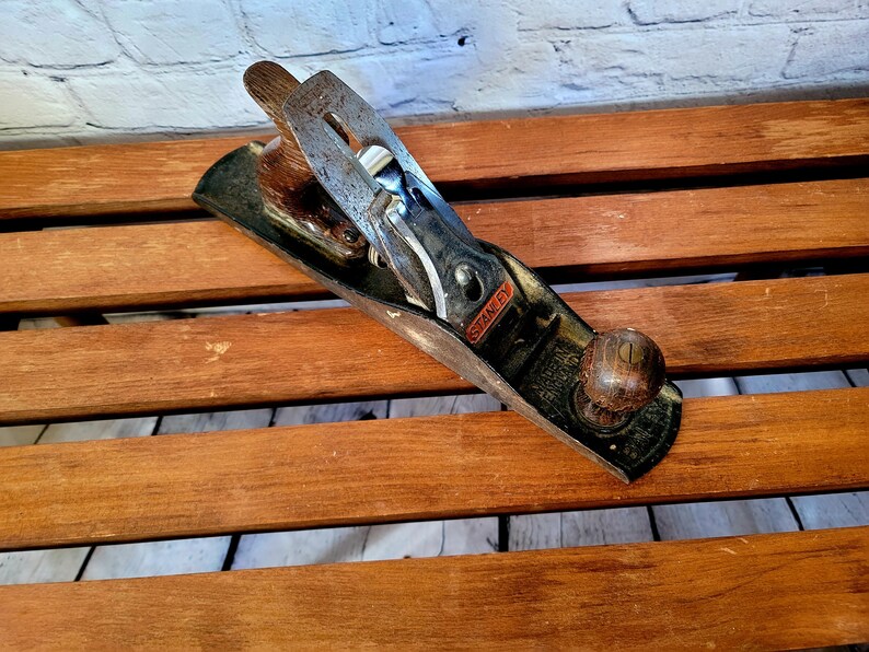 Antique Vintage Stanley Bailey Wood Plane Etsy
