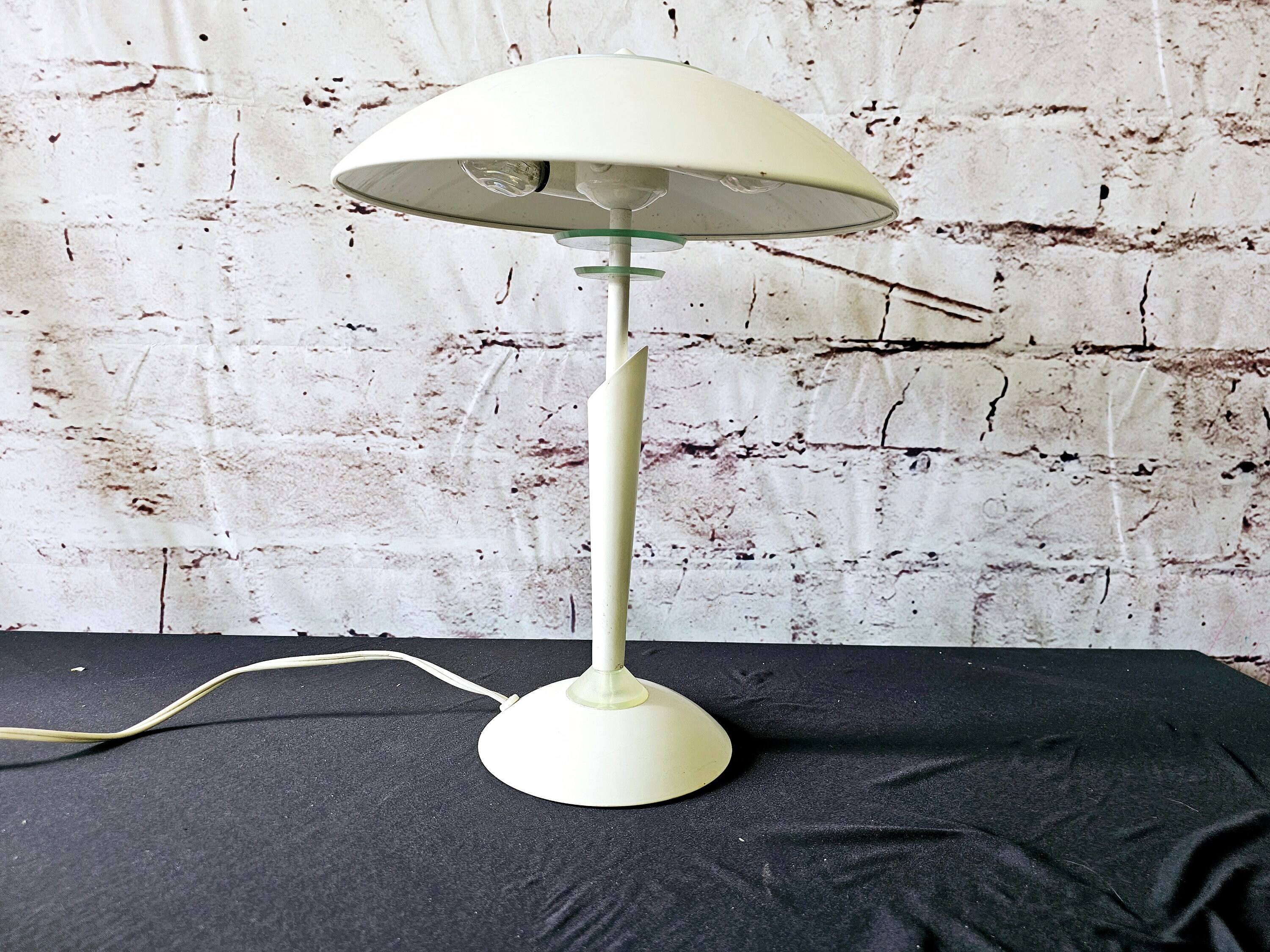 Mid-century Space Age Saucer Table Lamp - Etsy