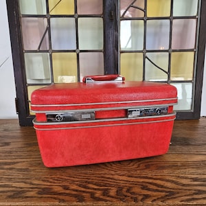 Vintage Samsonite Makeup Case Red - Etsy