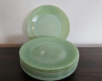 Fire King Jadeite “Jane Ray” Salad/Dessert Plate Fire King Jadeite “Jane Ray” Salad/Dessert Plate
