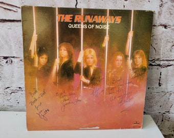 The Runaways / Queens Of Noise Signed LP Vinyl Record