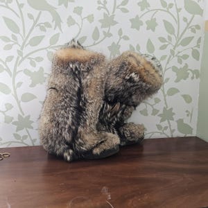 Coyote winter fur boots, viking boots Eskimo mukluk boots