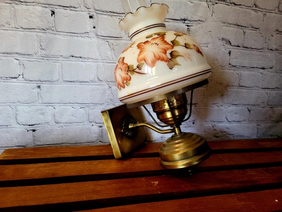 Vintage Quizzol Hurricane Lamp Wall Sconce 1977 