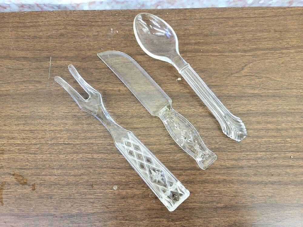 Vintage Glass Knife Depression Era and Fostoria American Glass Etsy