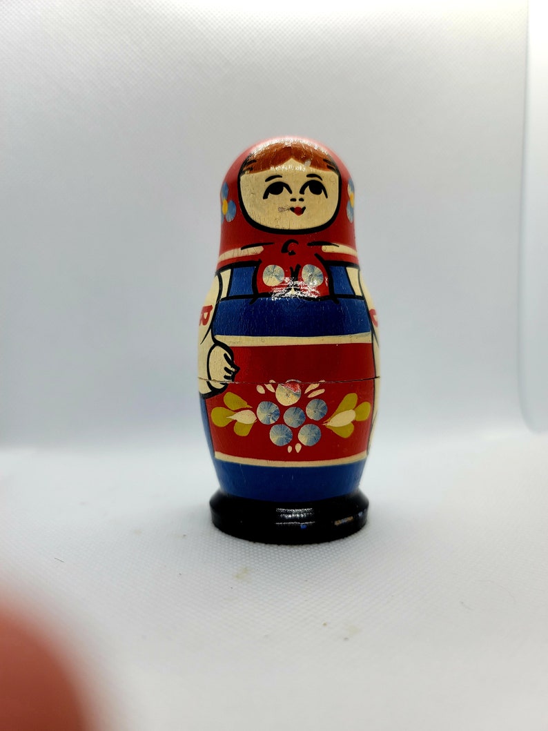 Vintage Wooden Nesting Dolls Etsy