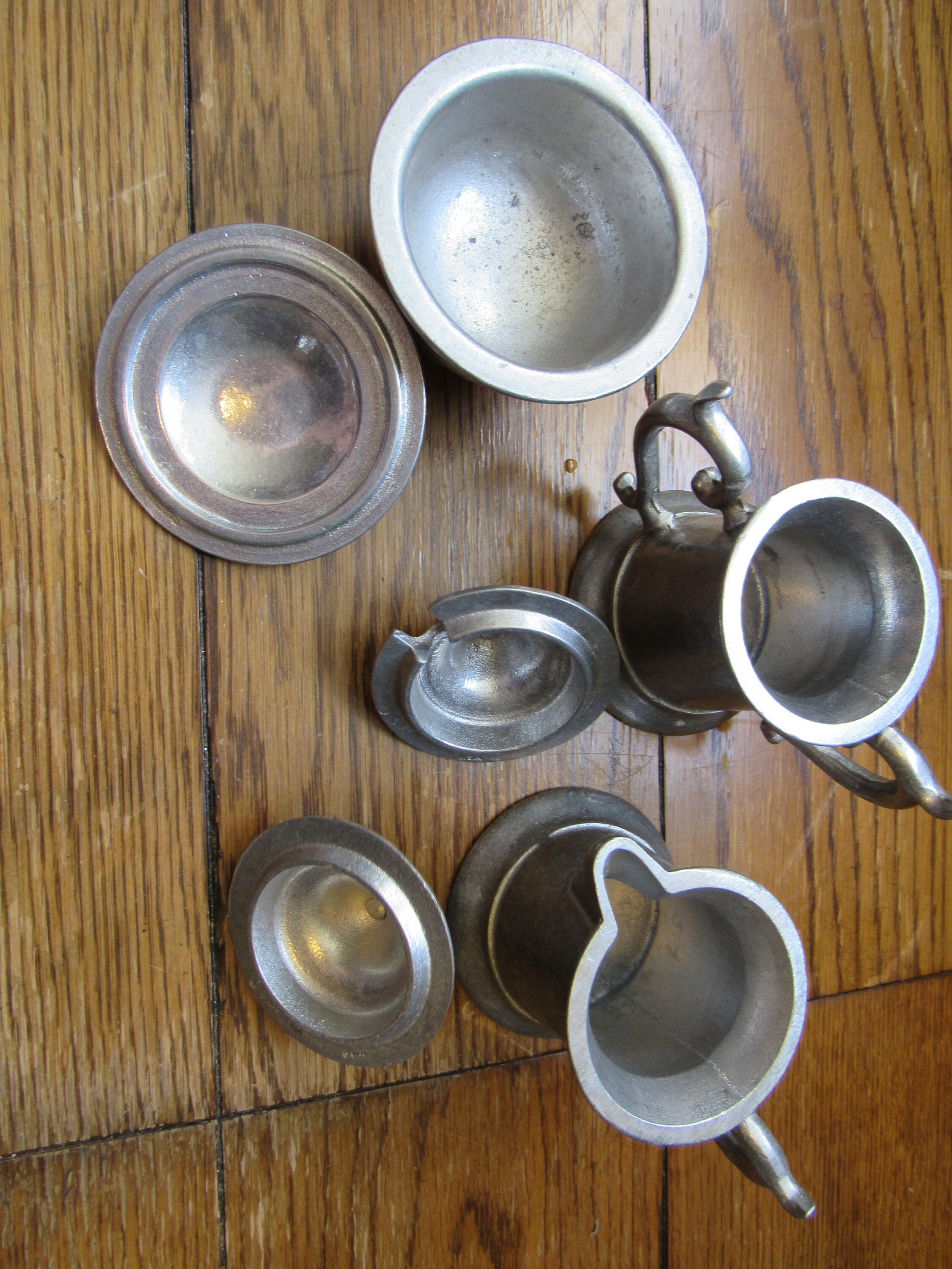 Vintage rwp Pewter Metal Tea Set Made in USA - Etsy