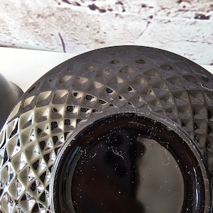 Vintage Black Amethyst American Gothic Teacup and Saucer